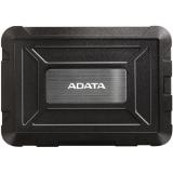 ADATA Külső HDD/SSD Ház 2.5" - ED600 (USB-A 3.2, Max. 7-9,5 mm, ütés és vízálló, fekete)