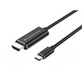 Conceptronic Kábel - ABBY04B (USB-C to HDMI, 4K/30Hz, 2m, fekete)