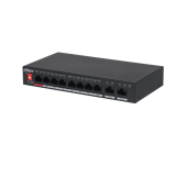 Dahua PoE switch - PFS3010-8ET-96  (1x 10/100 (HighPoE/PoE+/PoE) + 7x 10/100(PoE+/PoE) + 2x gigabit uplink, 96W, 51VDC)