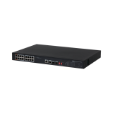 Dahua PoE switch - PFS3218-16ET-135 (16x 100Mbps at/af PoE; 2x gigabit SFP port; 135W PoE)