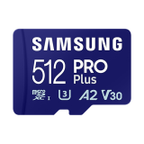 Samsung MicroSD kártya - 512GB MB-MD512SA/EU (PRO PLUS, UHS-I, R180/W130, adapter, 512GB)