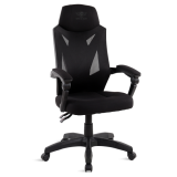 Spirit of Gamer szék - HELLCAT Black (állítható dőlés/magasság; szövet; max.120kg-ig, fekete)