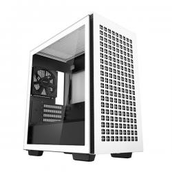DeepCool Számítógépház - CH370 WH (fekete, ablakos, 1x12cm ventilátor, Mini-ITX / Micro-ATX, 2xUSB3.0)