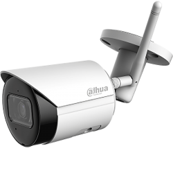 Dahua IP wifi Bullet kamera - IPC-HFW1230DS-SAW (2MP, 2,8mm, kültéri, 2,4GHz; H265, IR30m, IP67, SD; mikrofon; 12VDC)