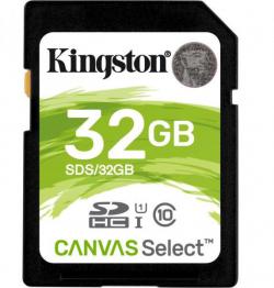Kingston SD memóriakártya, 32GB, Class 10