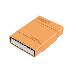 Orico HDD védőtok - PHP35-V1-OR/160) (3,5", anti-statikus, porálló, narancssárga)