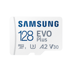 Samsung MicroSD kártya - 128GB MB-MC128KA/EU (EVO PLUS, MicroSDXC, UHS-I, R130MB/s, 128GB)