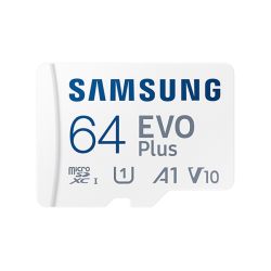 Samsung MicroSD kártya - 64GB MB-MC64KA/EU (EVO PLUS, MicroSDXC, UHS-I, R130MB/s, 64GB)