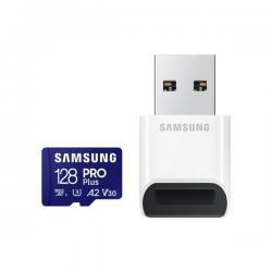 Samsung MicroSDXC kártya - 128GB MB-MD128SB/WW (PRO PLUS kártyaolvasóval, UHS-I, R180/W130, 128GB)