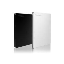 Toshiba Külső HDD 2.5" - 2TB Canvio Slim Ezüst (USB 3.0; ~5Gbps; NTFS; szálcsiszolt alumínium)