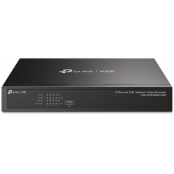 TP-link NVR rögzítő - VIGI NVR1008H-8MP (8 csatorna, 8 PoE+ port; H265+, 8MP, HDMI, VGA, 2xUSB, 1x Sata(max10TB), audio)